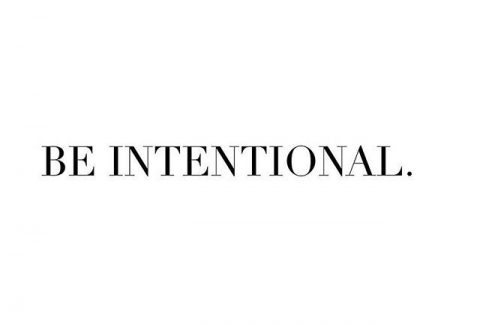 be intentional devotion