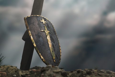 shield your confidence in his presence